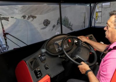 Simulador de camión Asamblea regional federacion organizaciones empresariales transporte