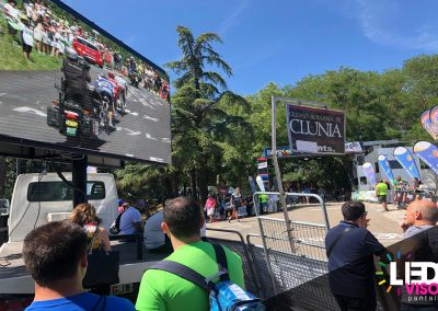 Vuelta ciclista a Burgos 2019 - Pantallas Leds Gigantes con Camión Móvil de Ledsvisor