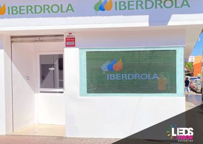 Instalación de Pantalla Leds de exterior en Iberdrola