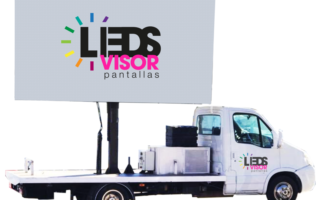 Camión con doble pantalla LED 360° de Ledsvisor